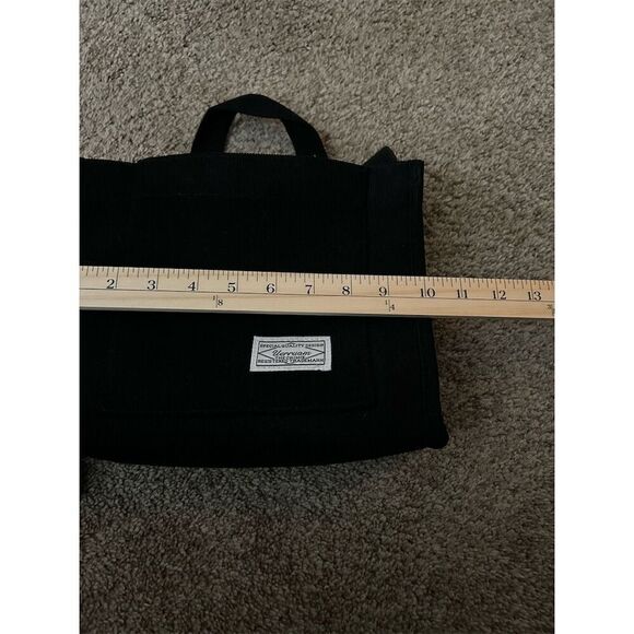 Uerruam Women's Black Corduroy Tote Bag with Adjustable Strap - Picture 6 of 7